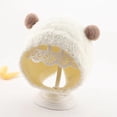 thumbnail image 3 of Toddler Hat Newborn Toddler Warm Hip Hop Soft Cute Thickened Warmer Bonnet Newborn Cap Autumn Winter Hats Baby Children Beanie Caps PINK, 3 of 8