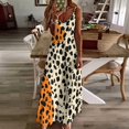 thumbnail image 3 of Leopard Print Pattern Sleeveless Dress Women's Luxury Party Dress Birthday Dresses for Women, 3 of 7