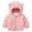 Pink, variant on Girls Fleece Jacket Kids Zip up Stand Collar Solid Sherpa Coat with Pockets Fall Winter Soft Warm Fuzzy Plush Outwear Black Jacket Zip Up Girls