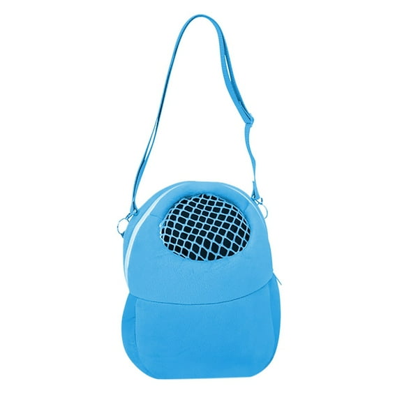 VerPetridure Hamster Takeaway Bag Mesh Blue L Guinea Pig Squirrel Small Pets Bags for Hamsters Carrier Bag Portable Breathable