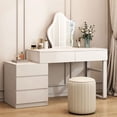 thumbnail image 3 of Luxury Make Up Vanity Tables Bedroom Modern Organizer Drawer Storage Cabinet Jewelry Tavolo Trucco Bedroom Furniture LJ50DT My Lux Decor Round, 3 of 17