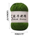 thumbnail image 3 of OAVQHLG3B Multicolor Soft 5 Ply Milk Cotton Yarn for Hand Knitting 50g Yarn Cotton for Crocheting Beginner Hand Knit Supplies for DIY Doll Sweater Hats Scarves Shawls Home Decor, 3 of 6
