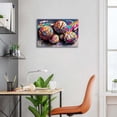 thumbnail image 2 of VELVET Abstract Basketball Wall Art Kids Room Decor Colorful Basketballer Poster Graffiti Balls Wall Decor for Teen Boysin, Street Pop Sports Painting Playroom Nursery Decorations 18x12inch Framed, 2 of 6