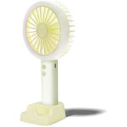 Portable, USB Fan, Small, Quiet, 3 Speed Adjustable, Mini Hand Fans with Rechargeable Battery for Children, Home, Travel and Outdoor Use (Yellow)