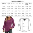 thumbnail image 3 of SUNBS Pleated Blouses for Women Long Sleeve Shirts Dressy Tunic Tops Crewneck Trendy Clothes, 3 of 8