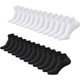 thumbnail image 1 of Calcetines deportivos para hombre y mujer, algodón orgánico, 12 pares de calcetines deportivos, calcetines cortos, calcetines deportivos, calcetines de media caña, 1 of 4