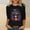 #0324-Black, variant on Women Halloween Top Loose Round Neck 3/4 Sleeve T Shirt Full Moon Bat Orange Splatter Print Daily Casual Tee Black S Gift