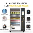 thumbnail image 3 of Smart Vending Machine, 60 Slot Commercial Refrigerated Snack & Drink Machine with 15.6'' LCD Display, Support Payment Via Paper Currency/Coin/Card, for Business Office Gym, 3 of 8