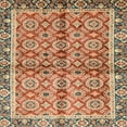 thumbnail image 1 of Ahgly Company Indoor Square Abstract Brown Oriental Area Rugs, 4' Square, 1 of 6