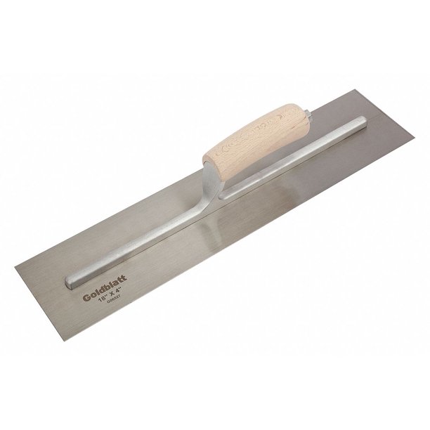 Goldblatt Concrete Finish Trowel,18 In,Square End G06527