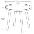 thumbnail image 2 of hometrends Round Storage Table, 2 of 2