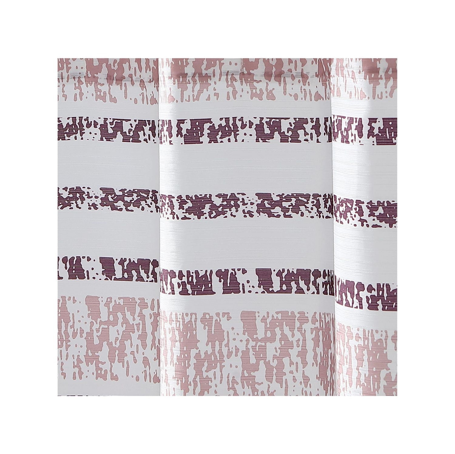 1pc Stripe Fabric Shower Curtain