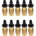 thumbnail image 1 of 10 piezas de rociador de riego ajustable, boquilla atomizadora de rosca de orificio ajustable Cabezales de enfriamiento Boquillas negras, 1 of 4