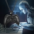 thumbnail image 4 of Hip Hop Style Urn Necklace for Human Ashes Game Controller Cremation Jewelry for Ashes Memorial Pendant, 4 of 8