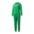 thumbnail image 5 of Christmas Adult Onesie Pajamas for Women One Piece Fleece Fuzzy Warm Sherpa Hooded Jumpsuit Sleepwear Homewear, 5 of 9