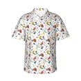 thumbnail image 2 of Goofa Geometric Retro Hawaiian Shirt for Men, Unisex Summer Beach Casual Short Sleeve Button Down Shirts,Aloha Tropical Floral print shirt-Small, 2 of 9