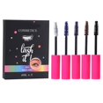 thumbnail image 1 of Máscara de colores a prueba de manchas, 5 piezas, plateado, azul, Morado, marrón, negro, pestañas alargadas, maquillaje de ojos, cosméticos （set República Checa, 1 of 5