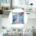 thumbnail image 5 of Hydrangea Flowers Bed Pillowcase for Hair and Skin Queen Size - Blue Purple Floral Pillowcasewith Zipper Closure, Similar to Silk Pillow Cases, Gifts for Women Men, 5 of 7