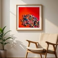 thumbnail image 6 of Marbles on vibrant red - Photography Abstract Psychedelic Modern Art Geometric Pop Art Minimalist Unframed Wall Art Print 8 x 8 inches, 6 of 9