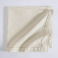 thumbnail image 2 of Fingercraft Dinner Napkins, Cotton Linen Blend Hemstitched Cloth Napkin, 20in x 20in, 12 Pack, Natural Ivory, 2 of 5