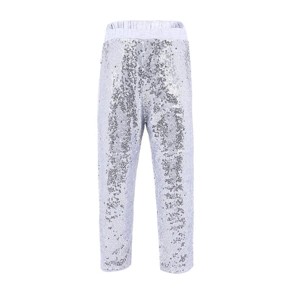 Wenchoice Silver Sequins Legging Pants L(5-6Y)