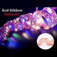 thumbnail image 2 of putnchl 2023 New Year Xmas Christmas Decor Ribbon Lights Double Layer Copper Wire Ribbon Strings Lights For Weddings Christmas Tree Decorations, 2 of 3