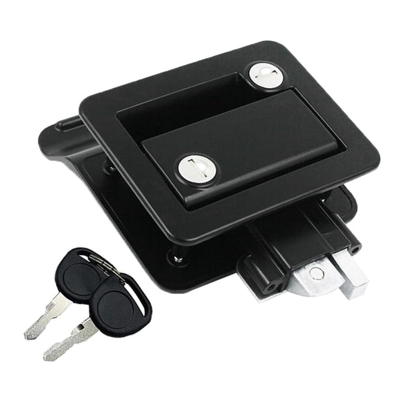 koolsoo Metal RV Door Latch Locks Set for Trailers Universal Fit Black