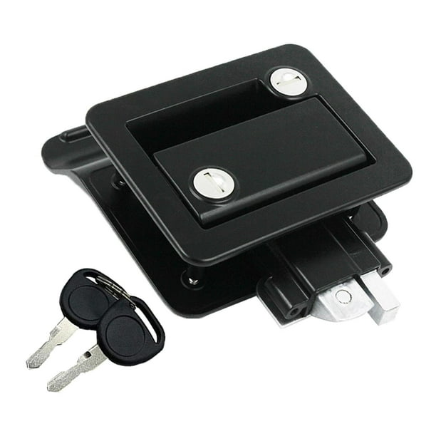 Camper RV Door Latch Locks Trailers Compact Black