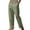 CL228 Green, variant on Yuncity Men Trousers Solid Color Mid Waist Elastic Pocket Button Commute Summer Basic Fitness Daily Work Wear Men's Pants Size Xl Khaki