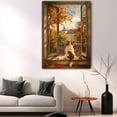 thumbnail image 5 of Dog Sitting Window Poster Art, English Toy Spaniel Colorful Dog Decor Wall Art Painting for Children's room Bedroom Living room Decor Ready to Hang, 5 of 6