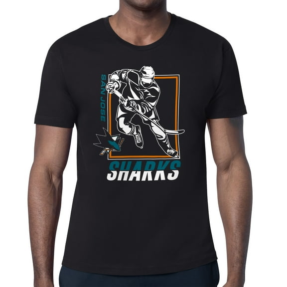 Men's Starter Black San Jose Sharks Player Grid T-Shirt