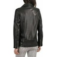 thumbnail image 3 of HOT! Women's Genuine Black Quilted Lambskin Leather Jacket Slim Fit Biker jacket Coat W449, 3 of 4