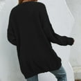 thumbnail image 7 of Fall Sweater for Women Open Front Knit Cardigan Lightweight Fuzzy Sweater Lantern Long Sleeve Fluffy Coat Outwear Women Sweaters Cheap, 7 of 7