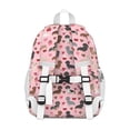 thumbnail image 3 of Pink Cute Dachshund Dog and Love Heart Backpack for School,Cute School Bag,Schoolbag with Adjustable Shoulder Straps & Padded Back,15"x11.42"x5.5", 3 of 6