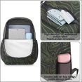 thumbnail image 3 of 17 Inch Lightweight Backpack,PVC Waterproof Oxford Fabric, Ergonomically Designed, with Large Capacity, Adventure Map Print, 3 of 5