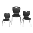 thumbnail image 6 of Andy 15" Stack Plastic Chair (8 pack)- Black, 6 of 6
