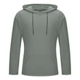 thumbnail image 5 of S-4X Plus Size Hoodies for Men Big & Tall Long Sleeve Sweatshirts with Front Pocket Pullover Solid Color Breathable Athletic Workout Hoodie Tops, 5 of 6