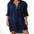 thumbnail image 1 of Hauts à Col en V pour Femmes, Bikini de Plage, Robe Kaftan, Blouse, Chemise Longue, 1 of 4