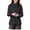 01 Black, variant on Women Winter Clothes Quilted Jacket Lightweight Padding Coat with Pockets, Regular