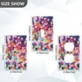 thumbnail image 7 of Yayeee Toggle Light Switch Wall Plate 1-Gang 4.5"x2.7" Home Decorative Outlet Cover, Black Colorful Circles, 7 of 7