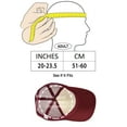 thumbnail image 3 of DALIX Two Tone Summer Mesh Cap in Maroon and White Trucker Hat, 3 of 7