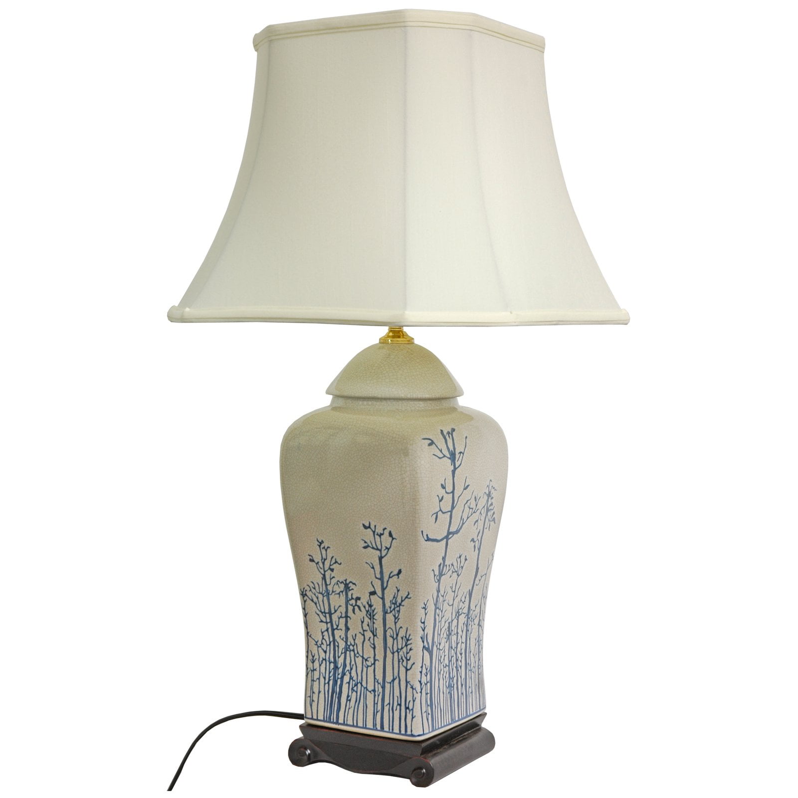 Oriental Furniture 26 Inch Vase Lamp, Table lamp, decorative piece