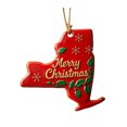 thumbnail image 2 of Dserfhy State Pride Christmas Ornaments Acrylic State Shaped Xmas Tree Hanging Decoration for Holiday Home Decor, 2 of 8