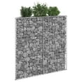 thumbnail image 1 of vidaXL Trapèze Gabion Lit Surélevé Acier Galvanisé 100x20x100 cm, 1 of 5