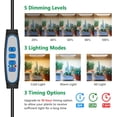 thumbnail image 2 of Grow Lights for Indoor Plants LED Full Spectrum Plant Light for Indoor Growing Seed Starting Slim Grow Lamp with UL Adapter Timer Light Modes Dimmable, 2 of 7