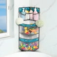 thumbnail image 5 of Bathroom Storage Bags With Zipper, With Hooks, For Kids, Bathroom Tub Shower Bath Hanging Mesh Organizer Caddy Storage Bag, 5 of 7
