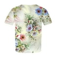 thumbnail image 5 of Patlollav Plus Size Tops For Women Trendy Floral Print Short Sleeve Tshirt Lightweight Crewneck Tee Shirts Casual Loose Pullover Tee, 5 of 5