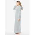thumbnail image 3 of Dreams & Co. Plus Size Long Hooded Fleece Sweatshirt Robe, 3 of 5