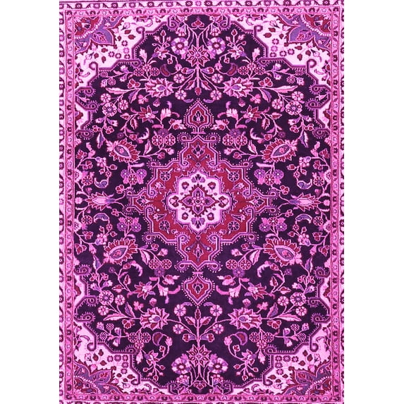 Ahgly Company Indoor Rectangle Persian Pink Traditional Area Rugs, 2' x 5'