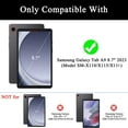 thumbnail image 2 of Allytech Galaxy Tab A9 Case 8.7" 2023 Released SM-X110 X115, Slim Fit PU Leather Shockproof Multi Angle Stand Cards Slots Pencil Holder Case Cover for Samsung Galaxy Tab A9 - Brown, 2 of 6